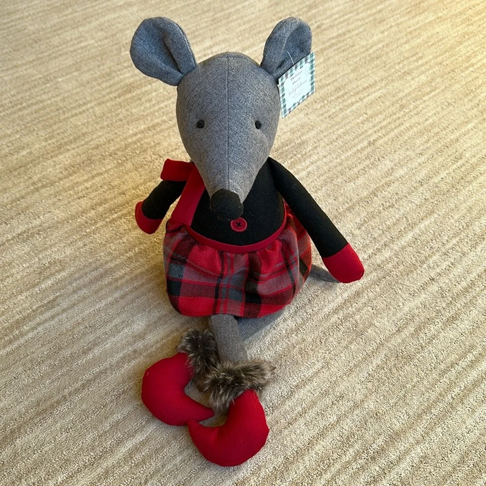 Loving Kindness Plush Mouse Decor Bean Bag Bottom Shelf Sitter 22” tall